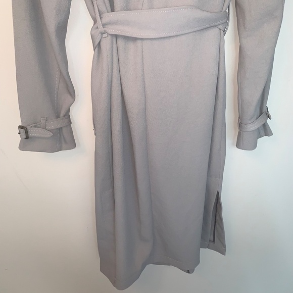 Aritzia Wilfred Louvinel Trench Coat Grey M - Picture 7 of 10